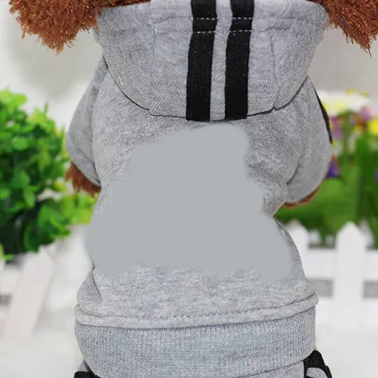 Doggy four-legged Sweatsuit available at Adorable Pet Supply.
