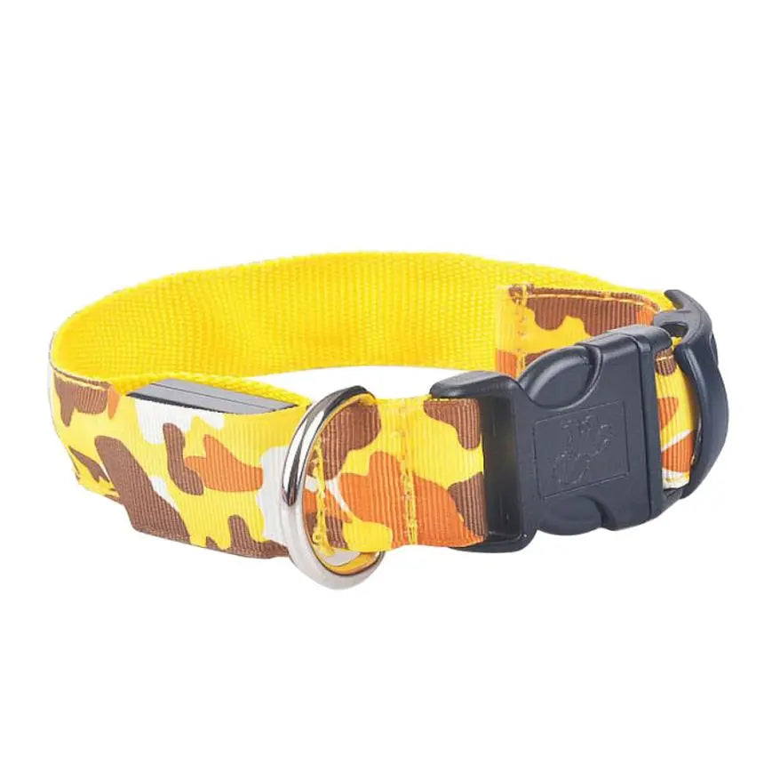 Camouflage Luminous Dog Collar - Adorable Pet Supply