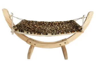Cat Hammock Wooden Bed is perfect for hanging outside- Adorable Pet Supply