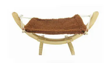 Cat Hammock Wooden Bed is perfect for hanging outside- Adorable Pet Supply