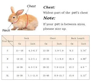 Rabbit Harness & Leash Combo available at Adorable Pet Supply.