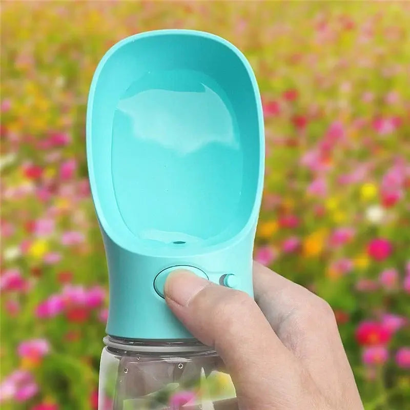 Portable Dog Water Bottle Feeder available at Adorable Pet Supply.