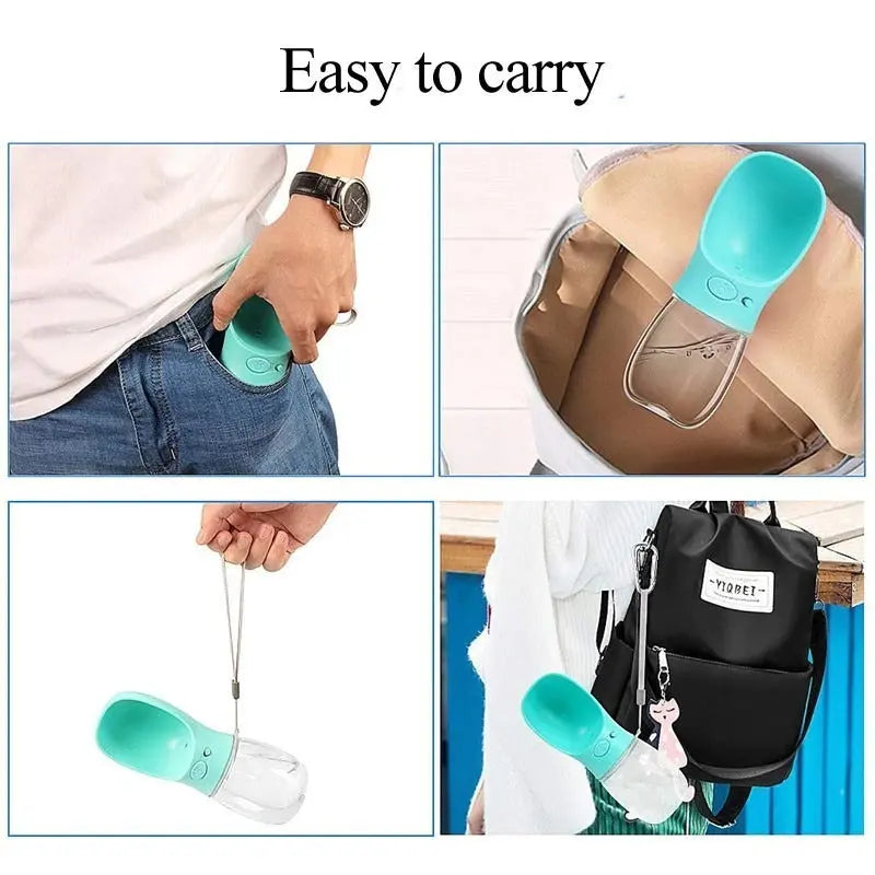 Portable Dog Water Bottle Feeder available at Adorable Pet Supply.