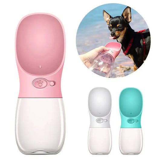 Portable Dog Water Bottle Feeder available at Adorable Pet Supply.