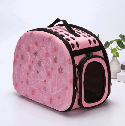 A traveling pet carrier that be purchase at Adorable Pet Supply. 