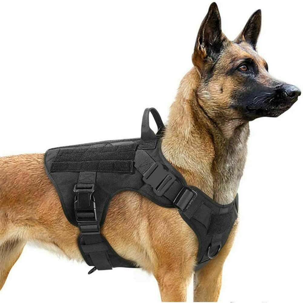 A military tactical dog harness perfect for a large dogs and available at Adorable Pet Supply.