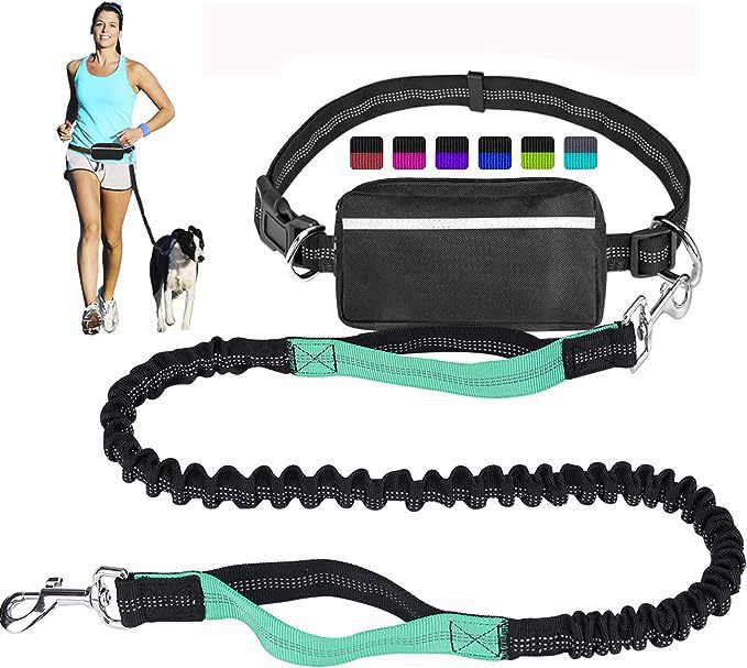 New Product Amazon Cross-Border Pet Dog Running Leash Set Reflective Night Running Waist Bag