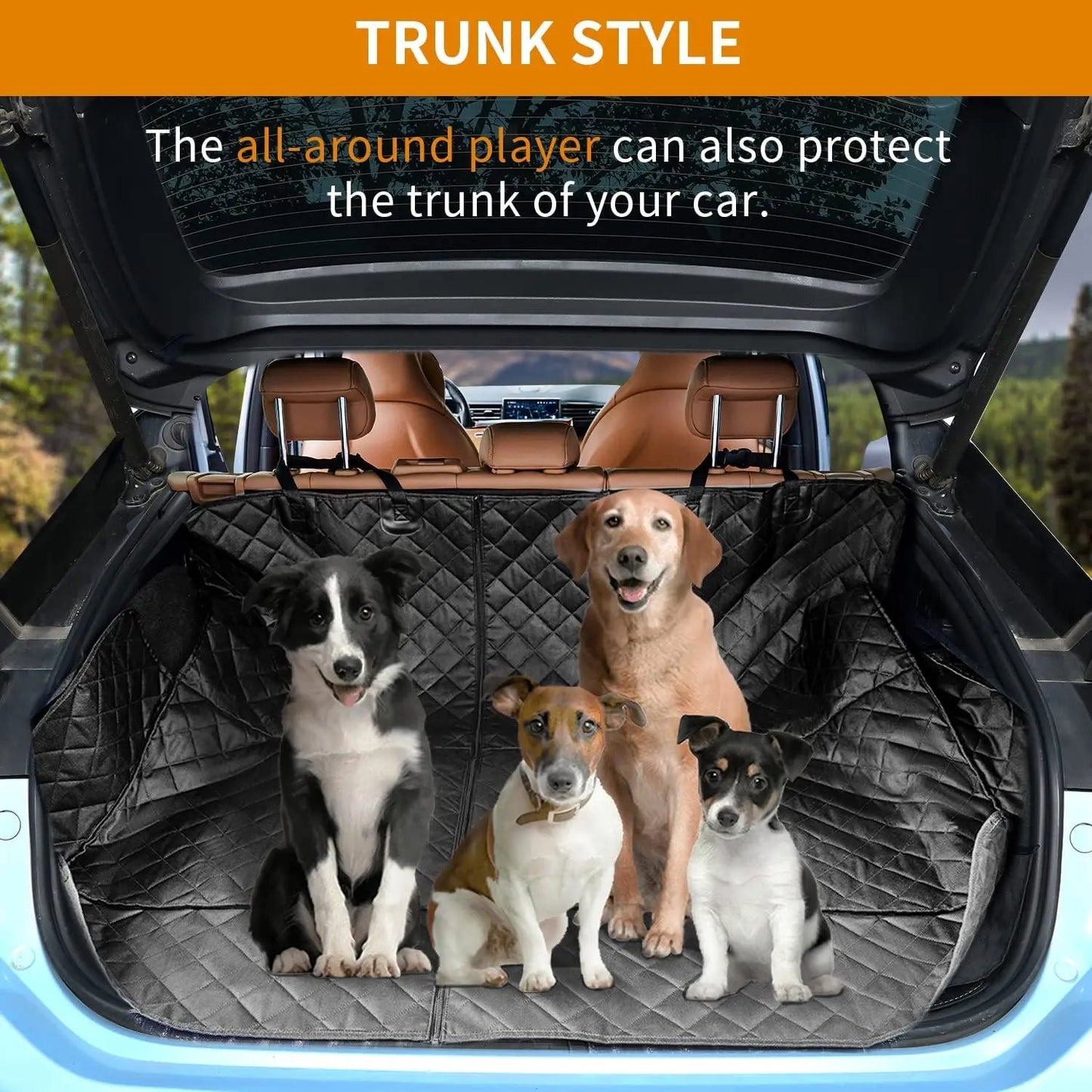 Dog Car Waterproof Seat Cover For Back Seat 