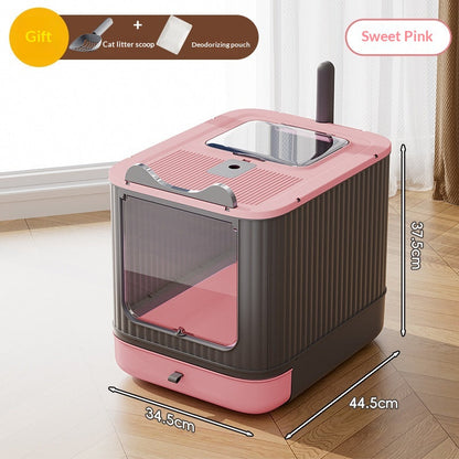 Enclosed Cat Litter Box