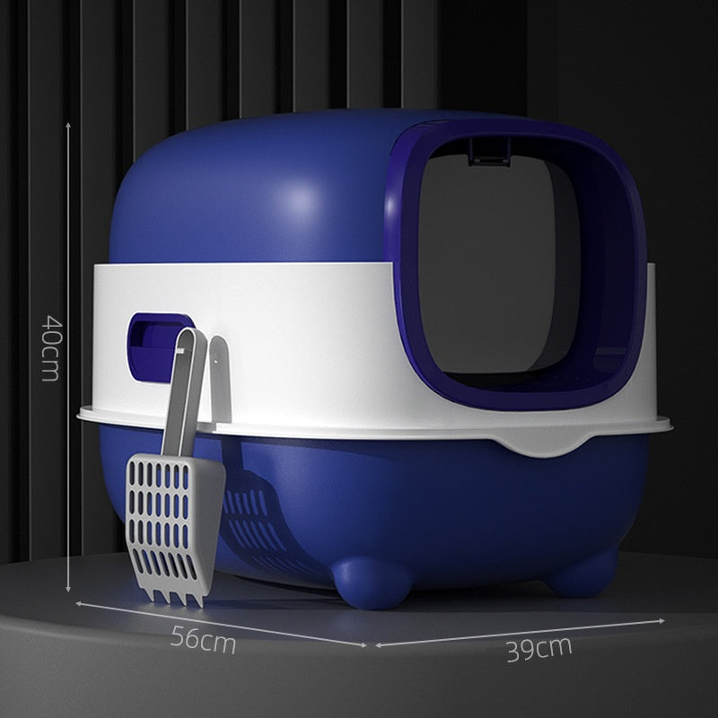 Enclosed Lift-Top Cat Litter Box