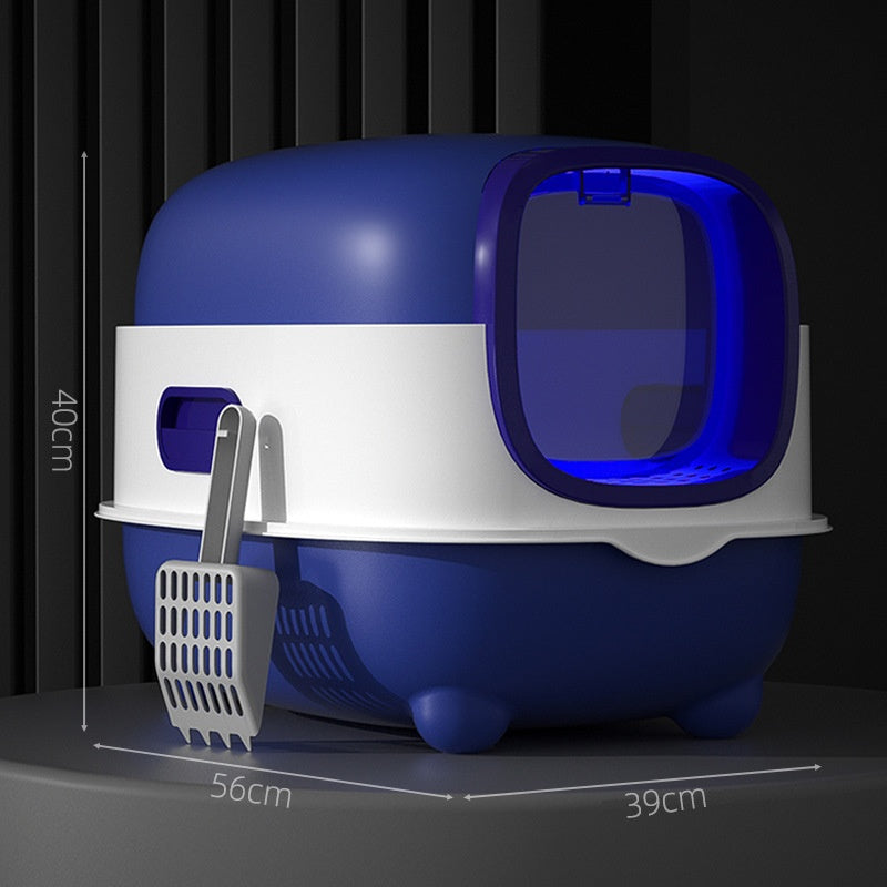 Enclosed Lift-Top Cat Litter Box