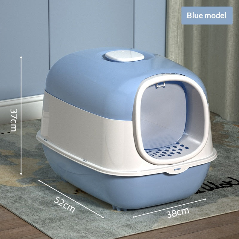 Enclosed Lift-Top Cat Litter Box