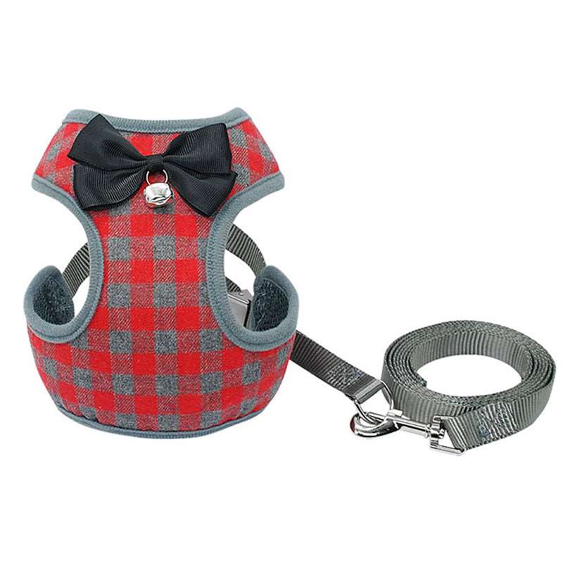 A classy attire harness and leash available at Adorable Pet Supply.