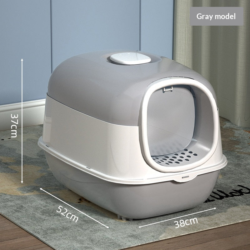 Enclosed Lift-Top Cat Litter Box