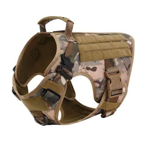 A military tactical dog harness perfect for a large dogs and available at Adorable Pet Supply.