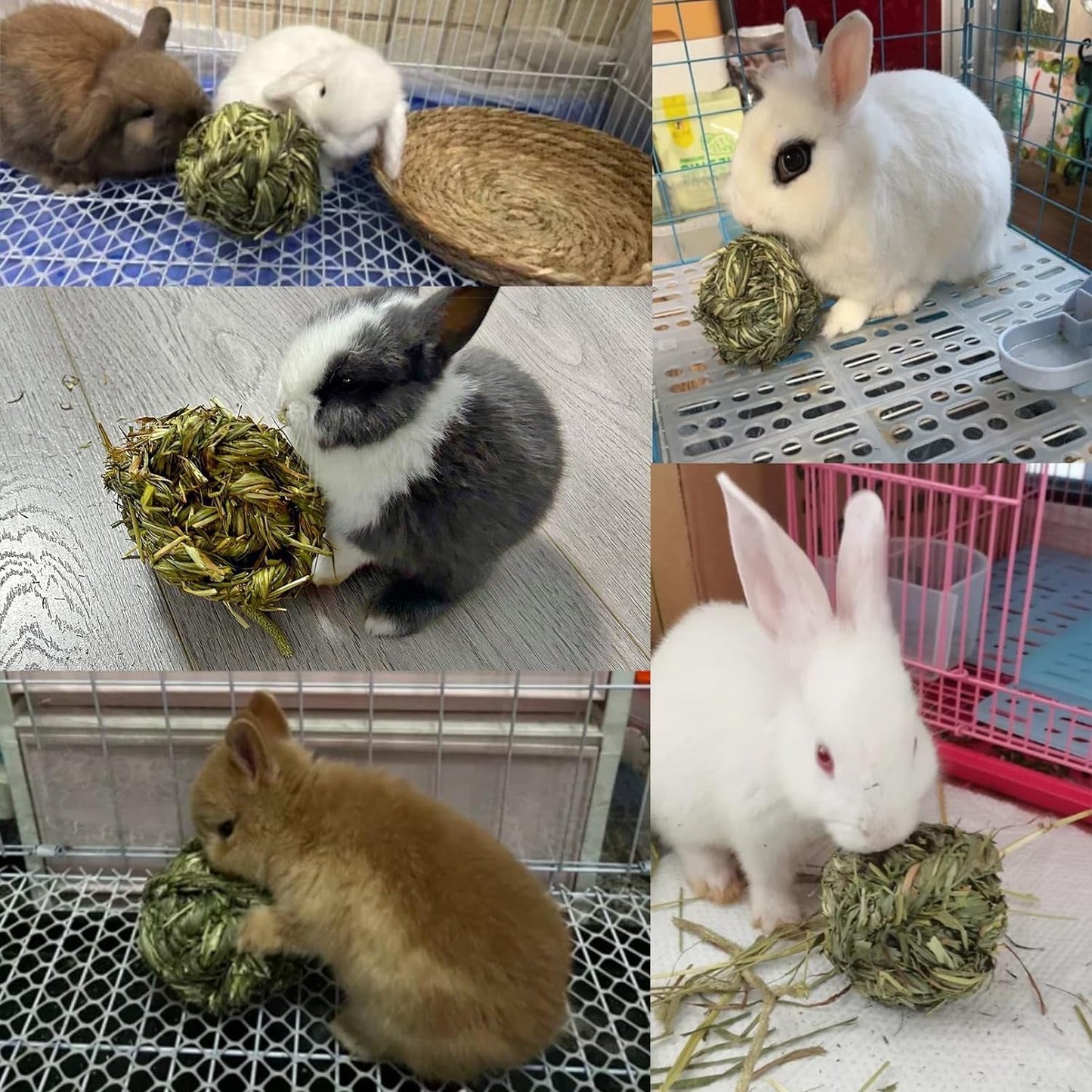 Timothy Grass Chew Ball for Rabbits & Small Pets