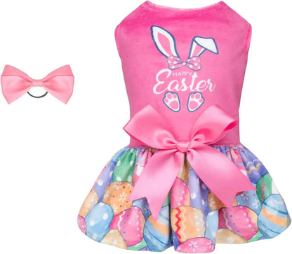 Velvet Dog Birthday and Holiday Dress  For Small Dogs Puppy Holiday Skirt XXS–L
