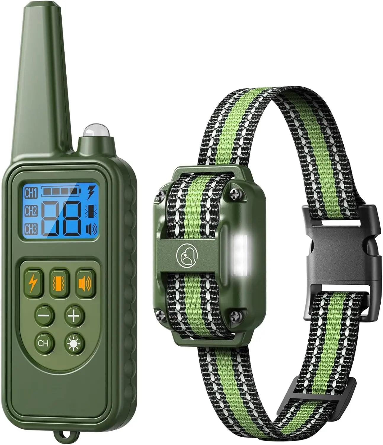Waterproof Rechargeable Dog Training Collar – 2600ft Range, 3-Dog System, IPX7