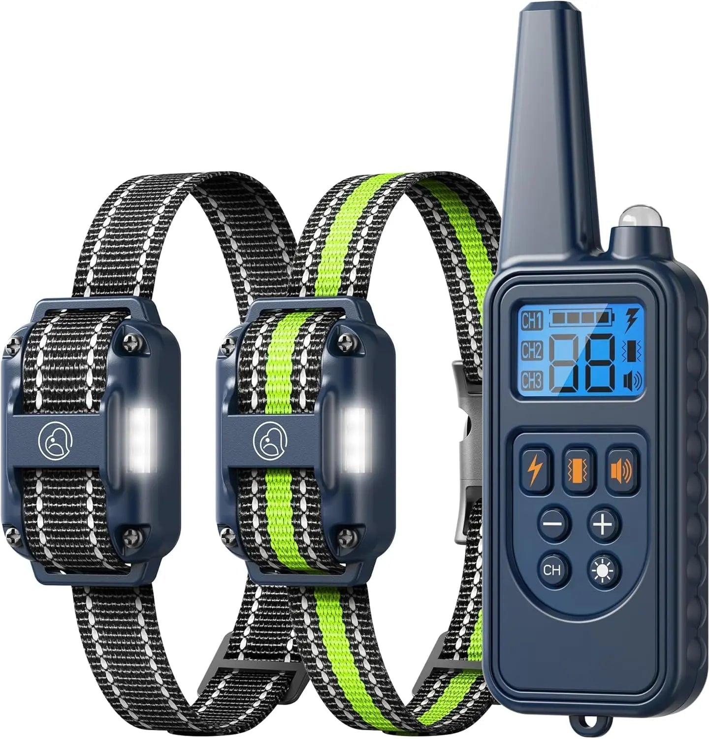 Waterproof Rechargeable Dog Training Collar – 2600ft Range, 3-Dog System, IPX7