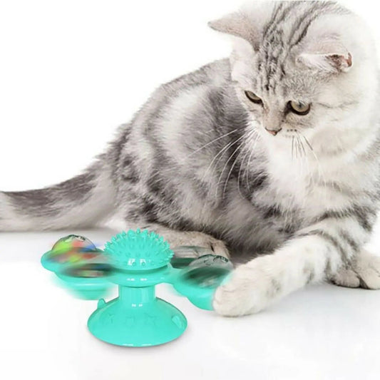 Windmill Fidget Spinner Cat LED Toy is available at Adorable Pet Supply.