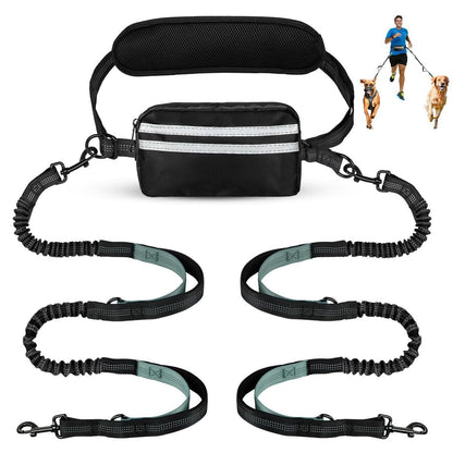 New Product With Waist Bag Running Leash Amazon Pet Leash Cross-Border Sports Running Leash