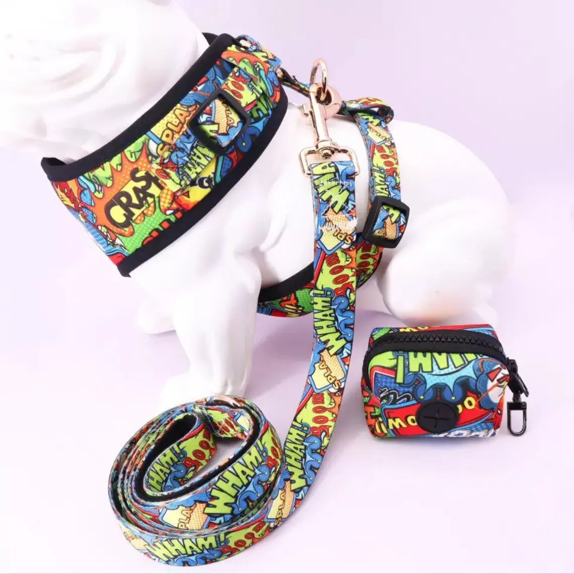 Cartoon Harness & Leash Set which will be perfect for male or female dogs.