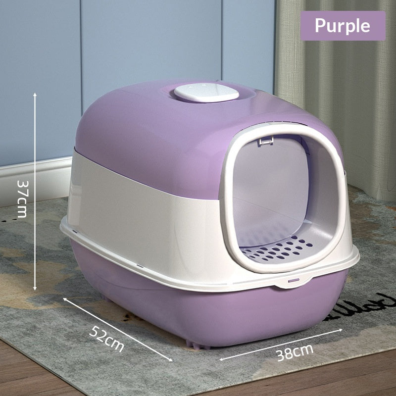 Enclosed Lift-Top Cat Litter Box