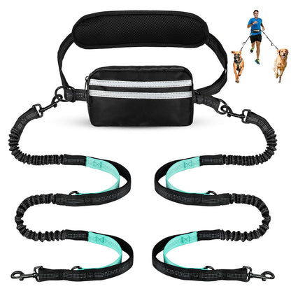 New Product With Waist Bag Running Leash Amazon Pet Leash Cross-Border Sports Running Leash
