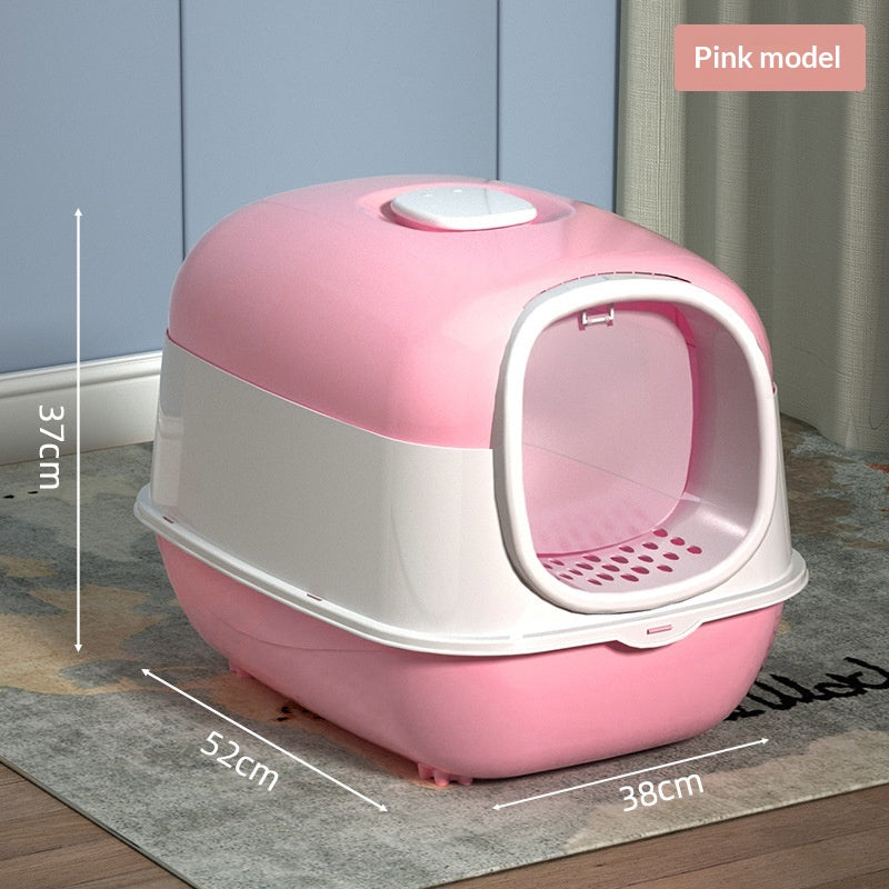 Enclosed Lift-Top Cat Litter Box