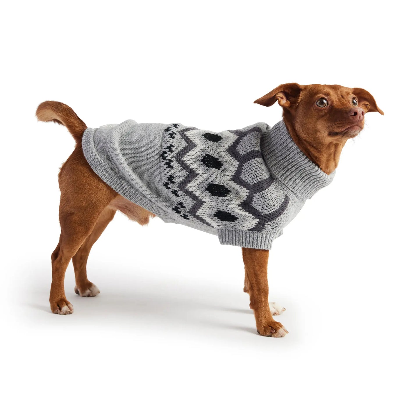 GT PET Heritage Grey Dog Sweater  availability at Adorable Pet Supply.