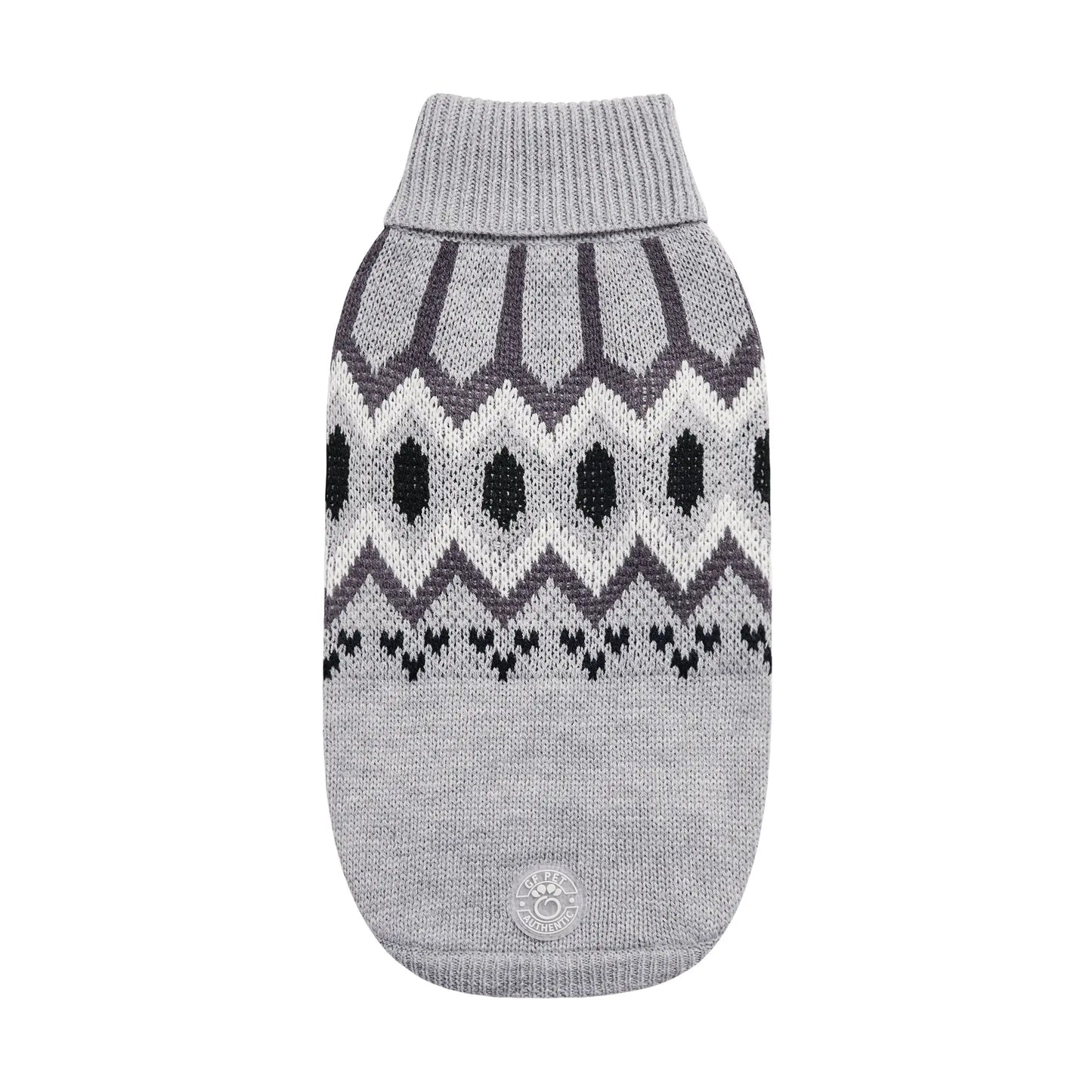 GT PET Heritage Grey Dog Sweater  availability at Adorable Pet Supply.