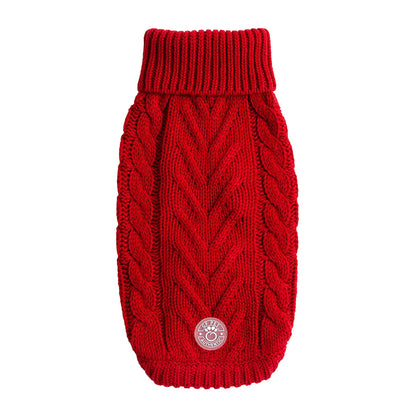 Chalet Dog Sweater - Red - Adorable Pet Supply