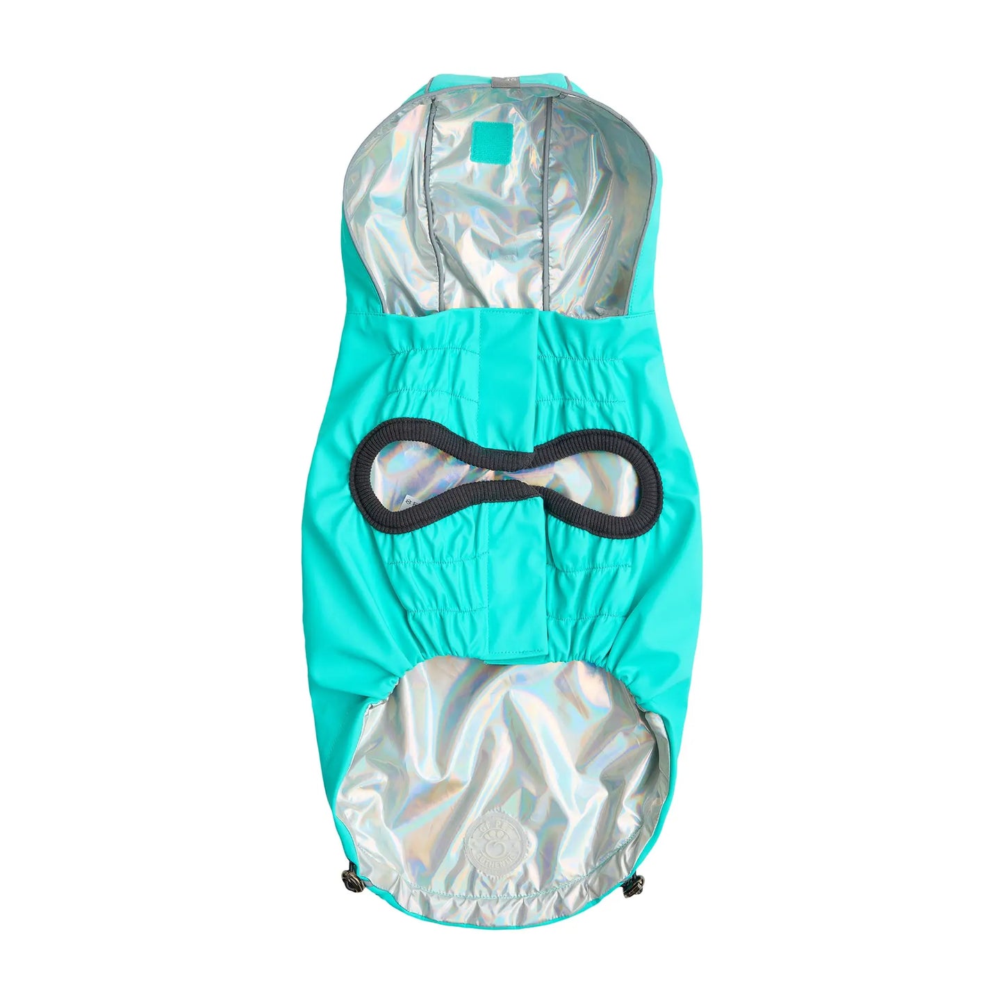 GF Pet Reversible Raincoat - Neon Aqua available at Adorable Pet Supply.