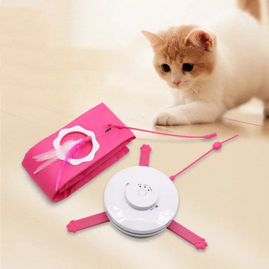 Automatic Timing Cat Artifact Toy available at Adorable Pet Supply.