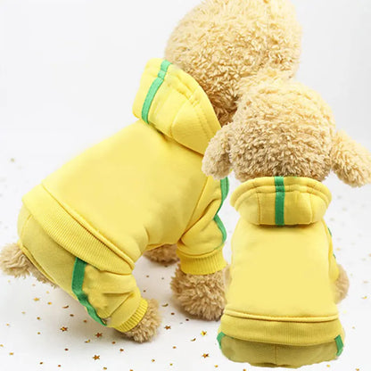 Doggy four-legged Sweatsuit available at Adorable  Pet Supply.