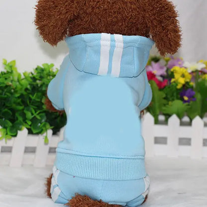 Doggy four-legged Sweatsuit available at Adorable  Pet Supply.