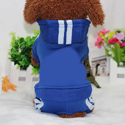 Doggy four-legged Sweatsuit available at Adorable  Pet Supply.